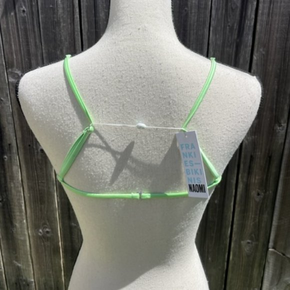 NWT Frankie's Bikinis Maggie top in honeydew - Picture 7 of 11